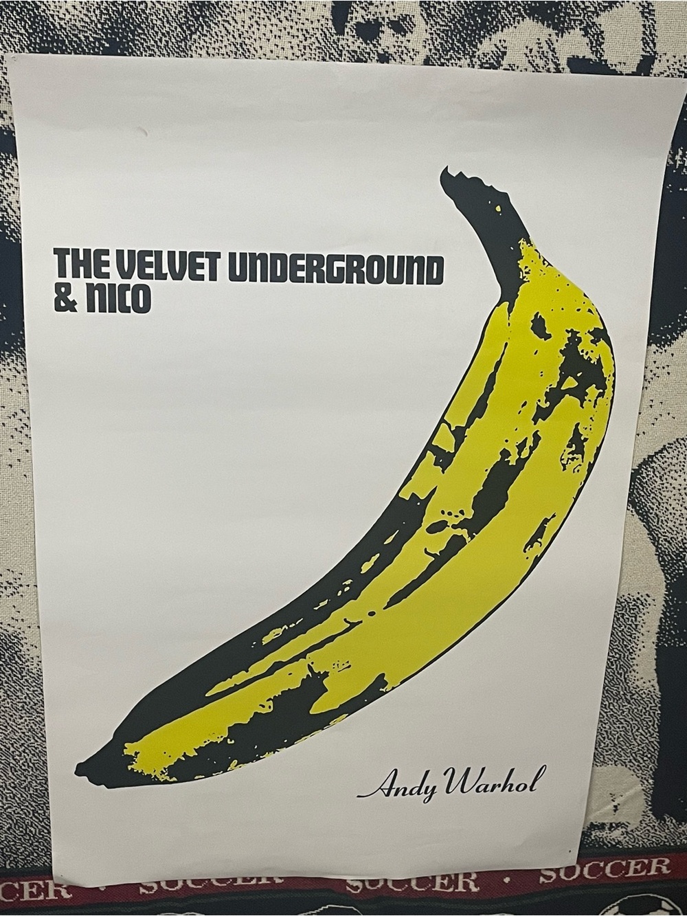 Andy Warhol Velvet Underground & Nico Banana High-Contrast Poster 24”x 36”
